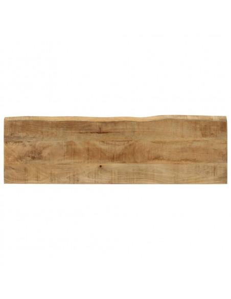 Panca con Bordi Vivi 105 cm in Legno Massello di Mango