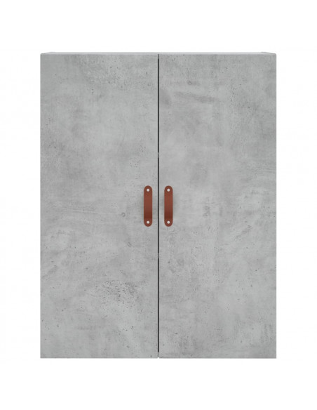 Mobile a Parete Grigio Cemento 69,5x34x90 cm