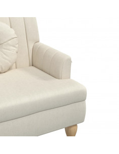 Panca con Cuscini 113x64,5x75,5 cm in Lino