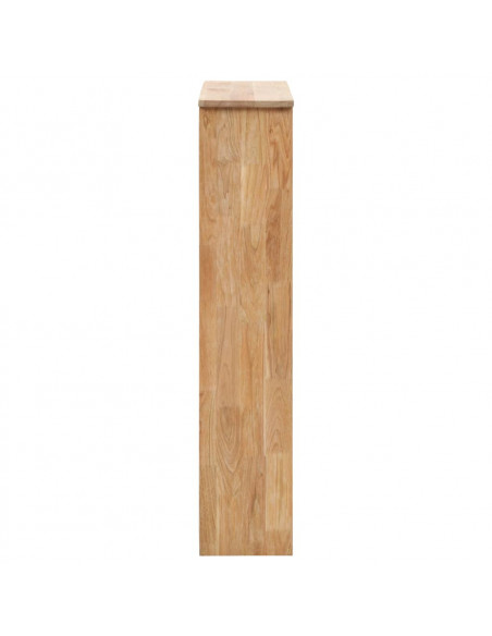 Panca con Scarpiera 55x20x104 cm in Legno Massello di Noce