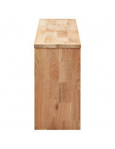 Panca con Scarpiera 94x20x38 cm in Legno Massello di Noce