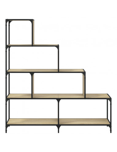 Libreria 4 Gradini Rovere Sonoma 139x33,5x149 Legno Multistrato