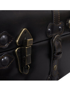 Panca contenitore cassapanca marrone lunga