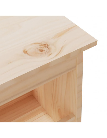 Panca da Ingresso 16028x45 cm in Legno Massello di Pino