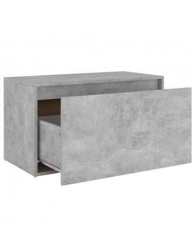 Panca da Ingresso 80x40x45 cm Grigio Cemento in Truciolato