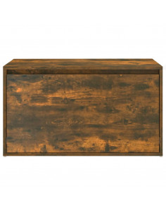 Panca da Ingresso 80x40x45 cm Rovere Fumo in Legno Multistrato