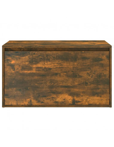 Panca da Ingresso 80x40x45 cm Rovere Fumo in Legno Multistrato