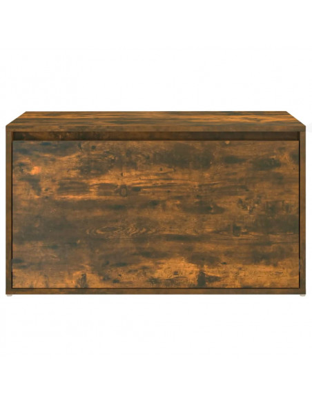 Panca da Ingresso 80x40x45 cm Rovere Fumo in Legno Multistrato