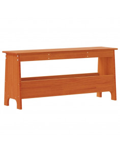 Panca da Ingresso Marrone Cera 100x28x45 cm Legno Massello Pino