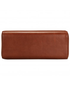 Panca da Palestra 58 cm Vera Pelle Marrone e Massello di Mango