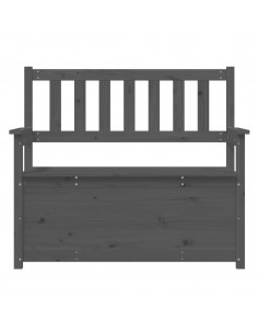 Panca Grigio 112,5x51,5x96,5 cm in Legno Massello di Pino
