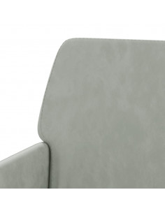 Panca Grigio Chiaro 108x79x79 cm in Velluto