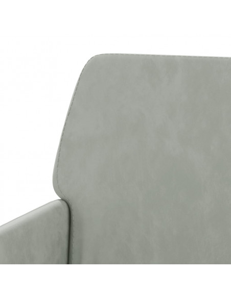 Panca Grigio Chiaro 108x79x79 cm in Velluto