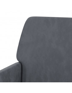Panca Grigio Scuro 108x79x79 cm in Velluto