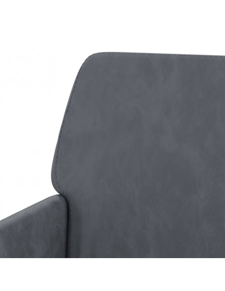Panca Grigio Scuro 108x79x79 cm in Velluto