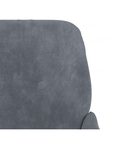 Panca Grigio Scuro 108x79x79 cm in Velluto