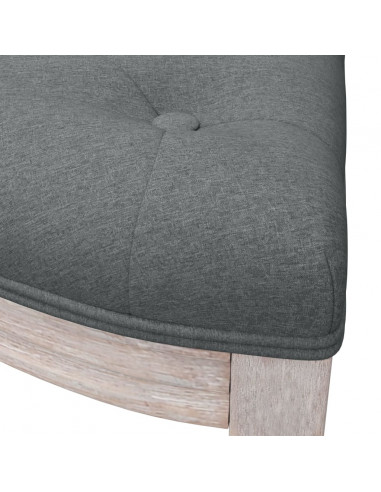 Panca Grigio Scuro 110,5x45x49 cm in Tessuto