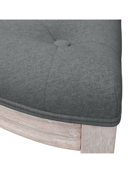 Panca Grigio Scuro 110,5x45x49 cm in Tessuto