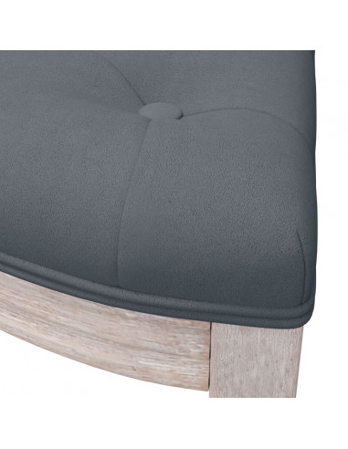 Panca Grigio Scuro 110,5x45x49 cm in Velluto