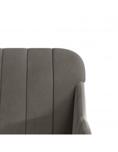 Panca Grigio Scuro 110x76x80 cm in Velluto