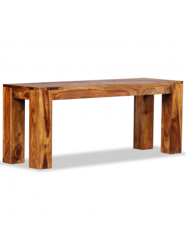 Panca in Legno Massello di Sheesham 110x35x45 cm