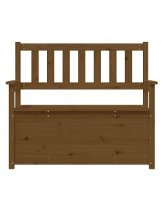 Panca Marrone Miele 112,5x51,5x96,5cm in Legno Massello di Pino
