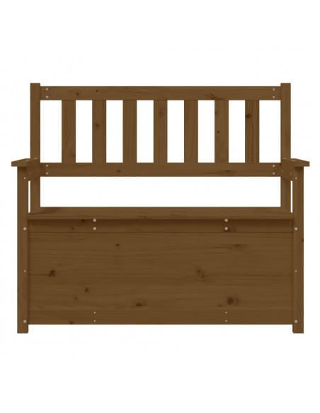 Panca Marrone Miele 112,5x51,5x96,5cm in Legno Massello di Pino