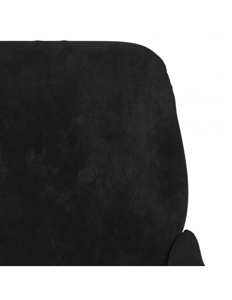 Panca Nera 108x79x79 cm in Velluto
