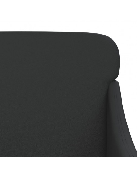 Panca Nera 110x76x80 cm in Similpelle