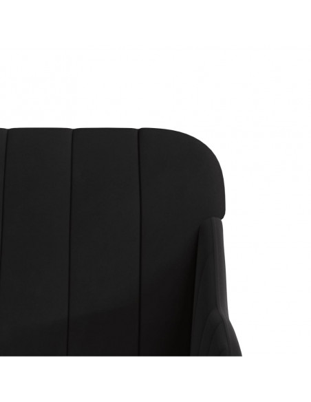 Panca Nera 110x76x80 cm in Velluto