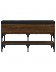 Panca per Scarpe Rovere Marrone 82x32x45 cm Legno Multistrato