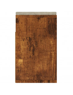 Panca Porta Scarpe Cuscino Rovere Fumo 104x30x49cm Multistrato