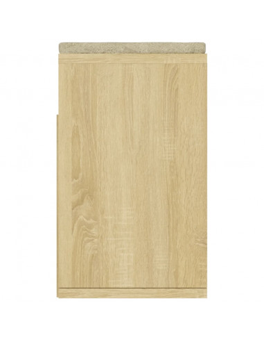 Panca Porta Scarpe Cuscino Rovere Sonoma 104x30x49 Multistrato
