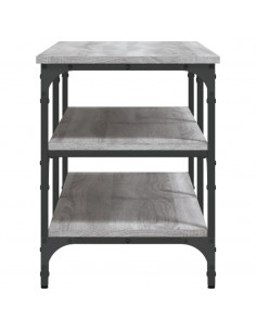 Panca Porta Scarpe Grigio Sonoma 100x38,5x49 Legno Multistrato