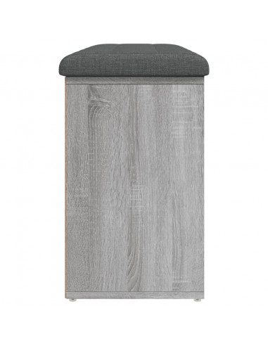 Panca Porta Scarpe Grigio Sonoma 102x32x50 cm Legno Multistrato