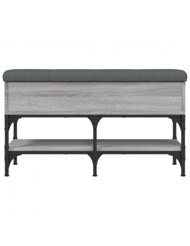 Panca Porta Scarpe Grigio Sonoma 82x32x45 cm Legno Multistrato