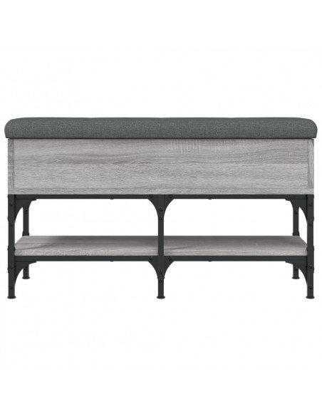 Panca Porta Scarpe Grigio Sonoma 82x32x45 cm Legno Multistrato