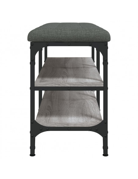 Panca Porta Scarpe Grigio Sonoma 82x32x47 cm Legno Multistrato
