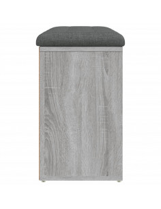 Panca Porta Scarpe Grigio Sonoma 82x32x50 cm Legno Multistrato