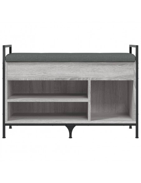 Panca Porta Scarpe Grigio Sonoma 85,5x32x57,5 cm