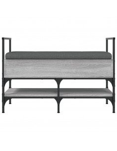 Panca Porta Scarpe Grigio Sonoma 85,5x42x57,5 cm