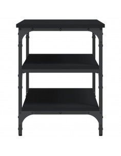 Panca Porta Scarpe Nera 70x38,5x49 cm in Legno Multistrato