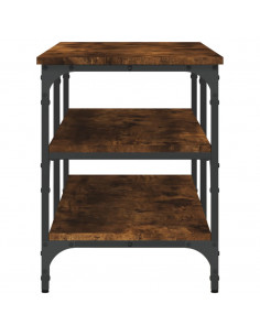 Panca Porta Scarpe Rovere Fumo 100x38,5x49cm Legno Multistrato