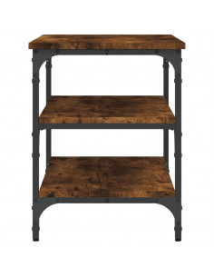 Panca Porta Scarpe Rovere Fumo 70x38,5x49 cm Legno Multistrato