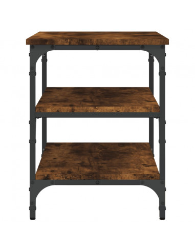 Panca Porta Scarpe Rovere Fumo 70x38,5x49 cm Legno Multistrato