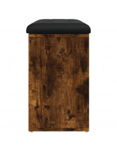 Panca Porta Scarpe Rovere Fumo 82x32x50 cm Legno Multistrato