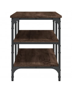 Panca Porta Scarpe Rovere Marrone 100x38,5x49 Legno Multistrato