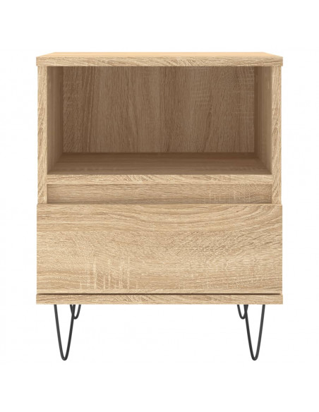 Comodini 2pz Rovere Sonoma 40x35x50 cm in Legno Multistrato