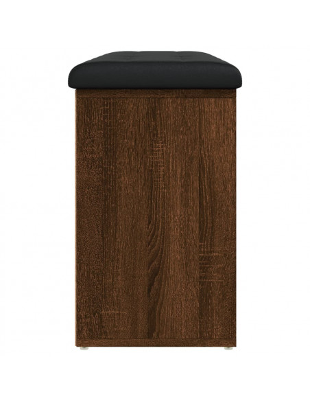 Panca Porta Scarpe Rovere Marrone 102x32x50cm Legno Multistrato