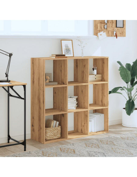 Libreria Rovere Artigianale 102x32x102 cm in Legno Multistrato